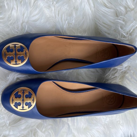 ✨ BNIB Tory Burch Janey 50mm Navy Blue Pump (size 8) 👠💙 - Picture 3 of 5